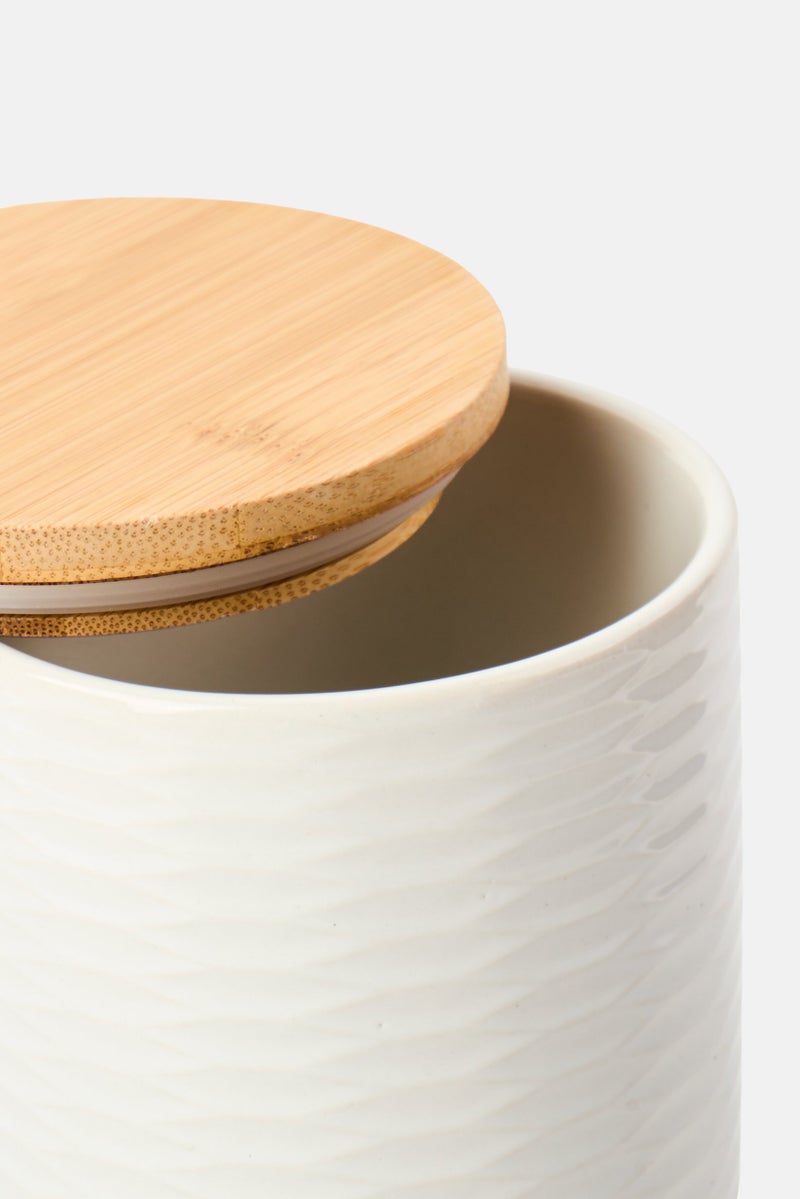 Taylor Round Canister With Air Tight Cover, White - Image 3